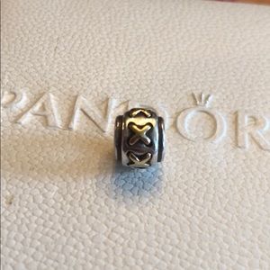 Authentic Pandora 14k Gold & Silver Charm